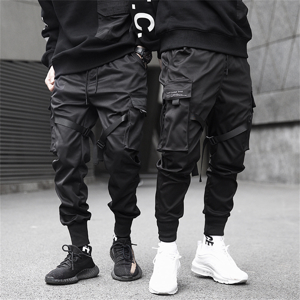 Streetwear Brand Clothing - بنطال كارجو هيب هوب للرجال ،