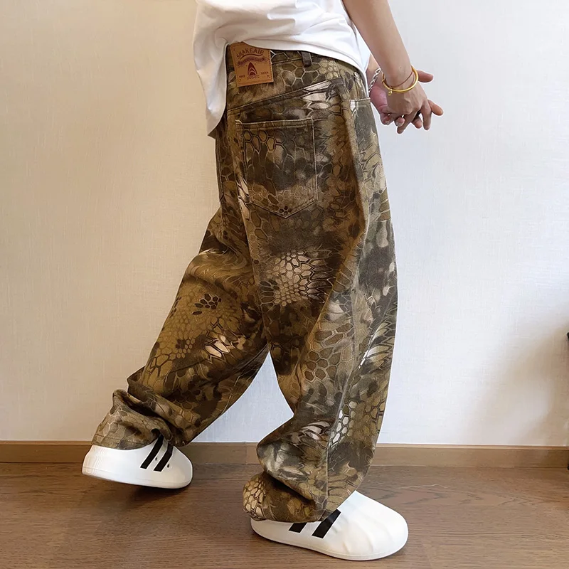جديد الرجال شيك الأفعى طباعة ا - مراجعة Streetwear Brand Popular وسعره