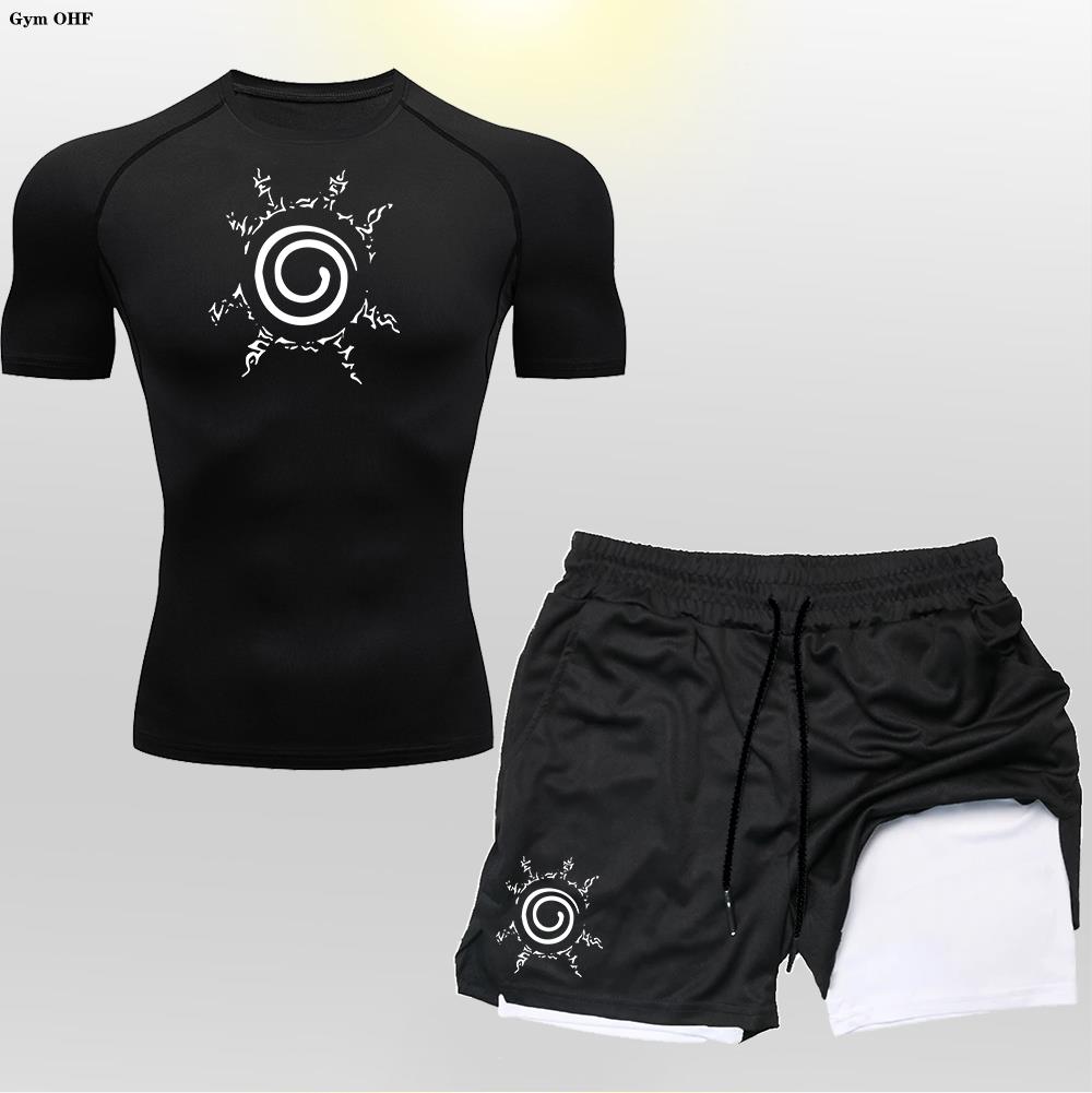 أنيمي ضغط قميص الرجال 2 في 1 ا - مراجعة Streetwear Brand Clothing وسعره