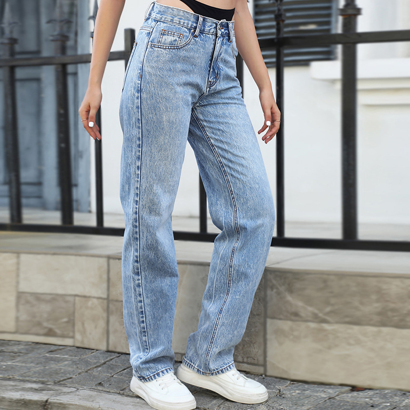 سراويل جينز مستقيمة بخياطة مكو - مراجعة Streetwear Outfit Brand وسعره