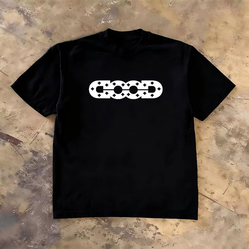 تي شيرت قطني أبيض بشعار GOOD ب - مراجعة Streetwear Brands Logo وسعره